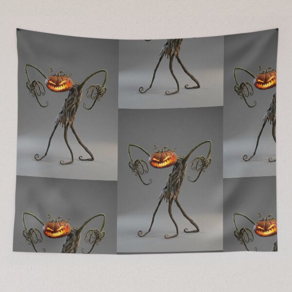 Item preview,  Pumpkin monster of the rotten patch Halloween horror art designed and sold by Vintage Designs +.