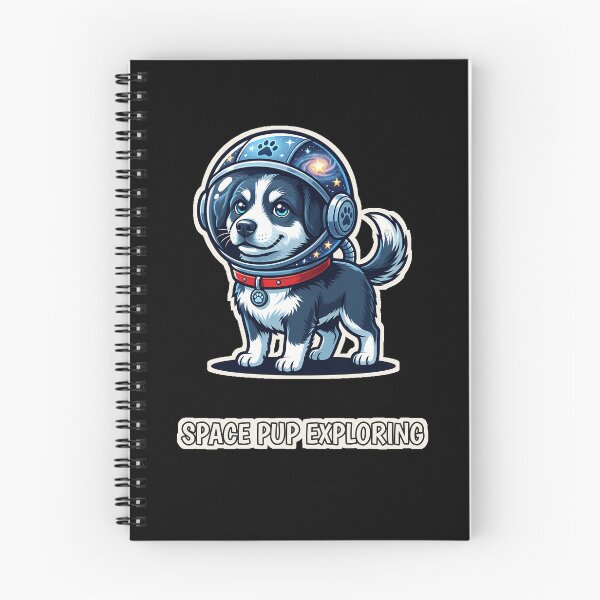 Item preview, Space Pup Exploring — Dog Wearing a Space Helmet designed and sold by DarkAgeArt.