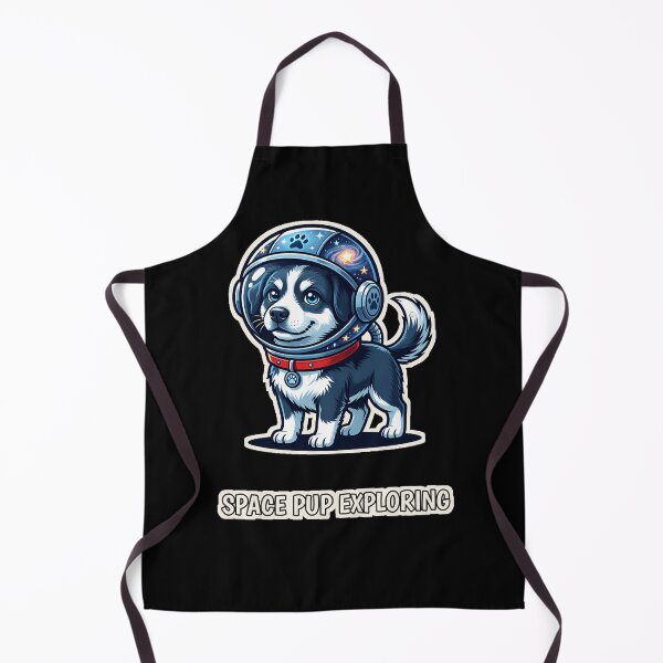 Item preview, Space Pup Exploring — Dog Wearing a Space Helmet designed and sold by DarkAgeArt.