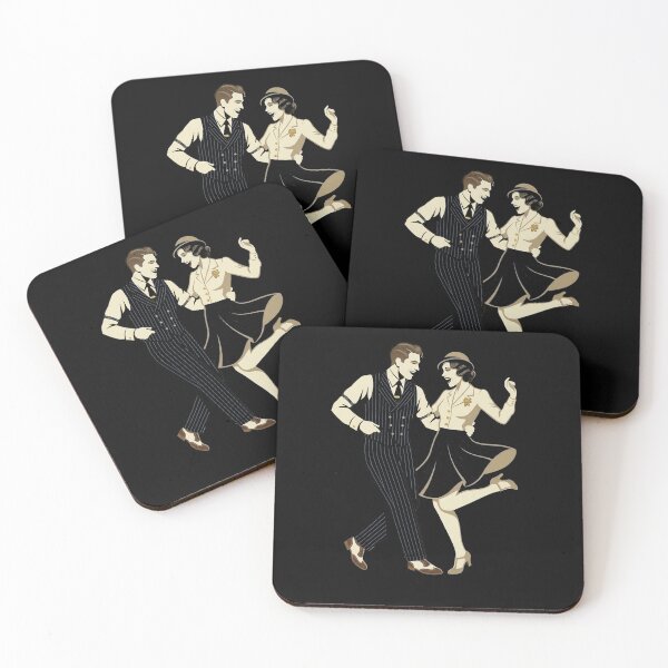 Item preview, Retro 1940s Swing and Lindy Hop Dancing Couple designed and sold by AgdBol.