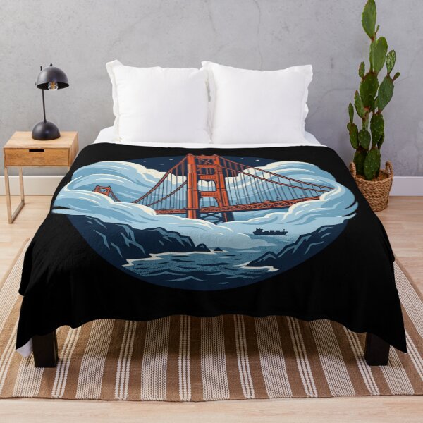 Item preview, Golden Gate Bridge Fog San Francisco designed and sold by mood-draftsman.