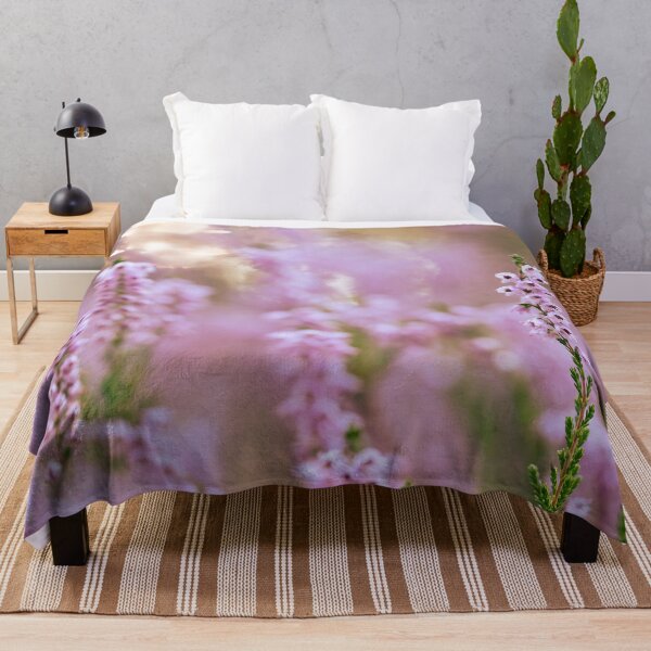 Item preview, Sunlit Purple Heather Flowers in Bloom designed and sold by Elżbieta Kaps.