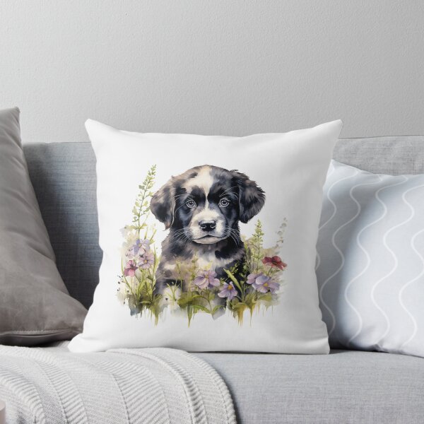 Item preview, Meadow Puppy | Beautiful Wildflower Nature Art designed and sold by Mandayartstudio.