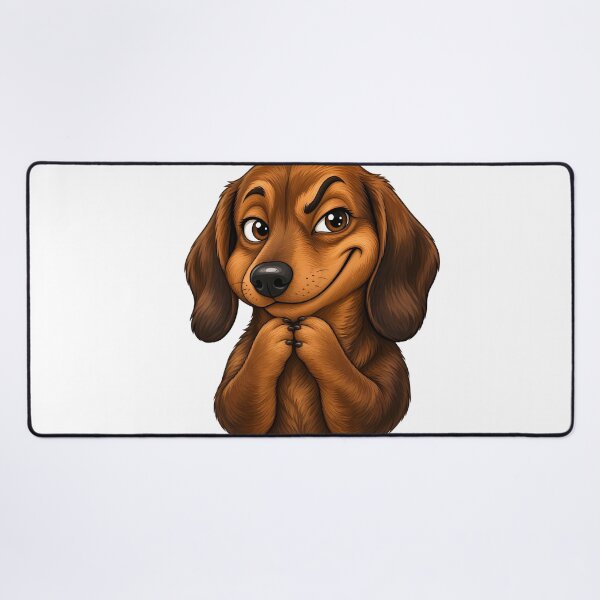 Item preview, Dachshund with a cheeky grin designed and sold by design-rebell.
