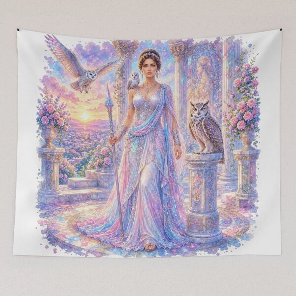 Item preview, Athena, Goddess of Wisdom and Owls designed and sold by EdicrisR.