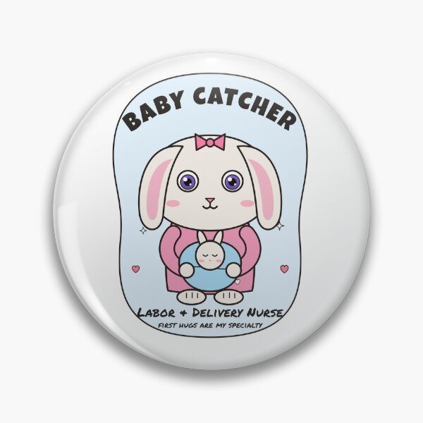 Item preview, Baby Catcher – Cute Bunny Labor and Delivery Nurse designed and sold by atedesigns.