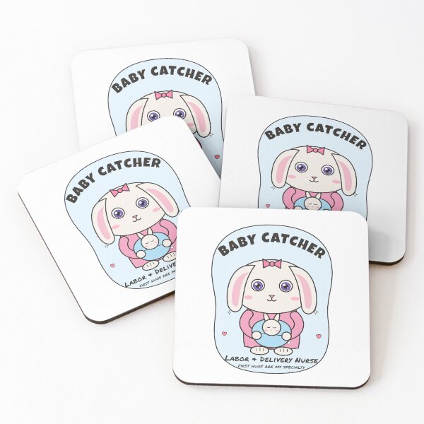 Item preview, Baby Catcher – Cute Bunny Labor and Delivery Nurse designed and sold by atedesigns.
