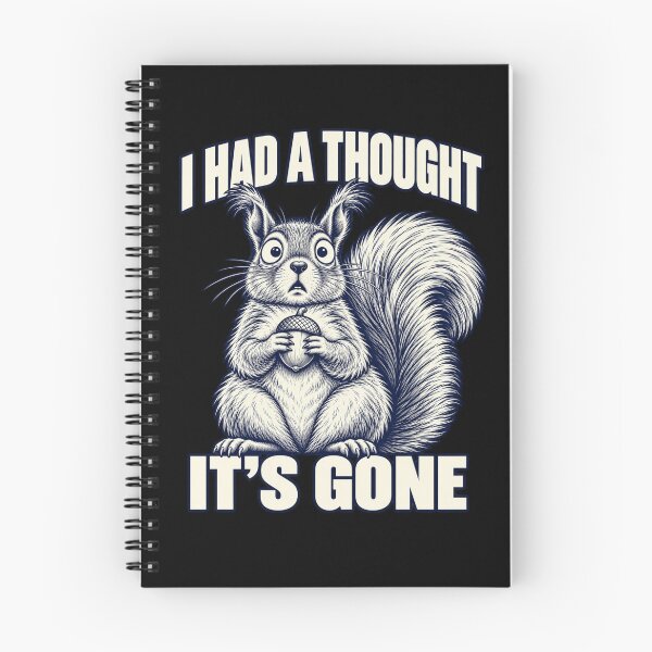 Item preview, I Had A Thought Its Gone Funny Shocked Squirrel Design T-Shirt designed and sold by Trendably.