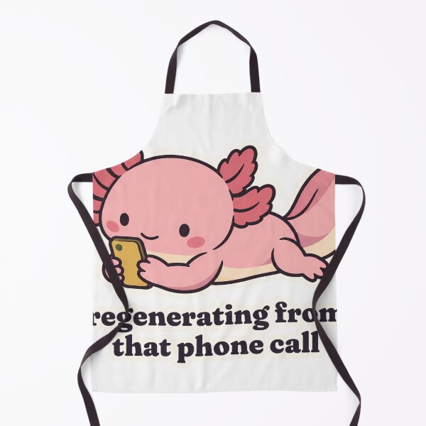 Item preview, Anxious Axolotl Regenerating From That Phone Call designed and sold by OuqCreations.