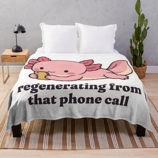 Item preview, Anxious Axolotl Regenerating From That Phone Call designed and sold by OuqCreations.