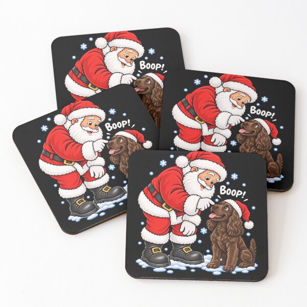 Item preview, Funny Boykin Spaniel Dog Santa Boop Merry Chirstmas Mom Dad designed and sold by rafaeltto.