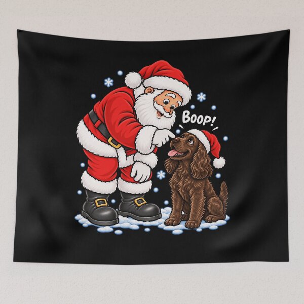 Item preview, Funny Boykin Spaniel Dog Santa Boop Merry Chirstmas Mom Dad designed and sold by rafaeltto.