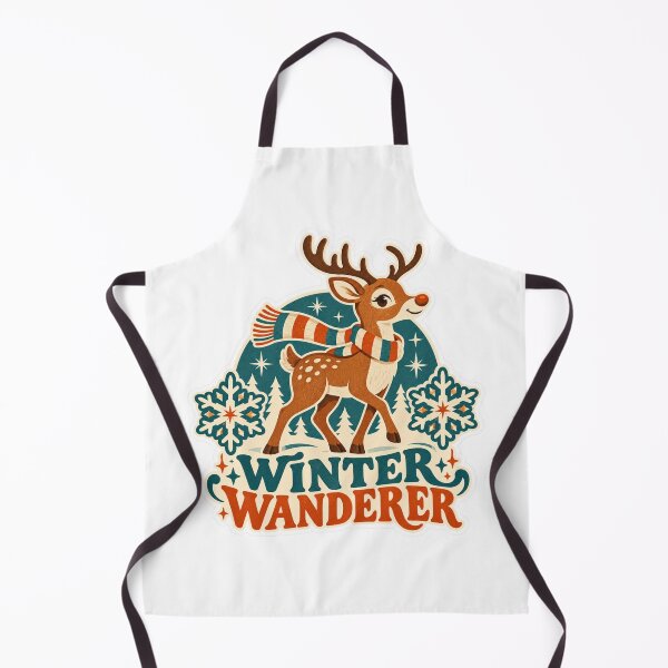 Item preview, Winter Wanderer Retro Christmas Reindeer designed and sold by lorand-designs.