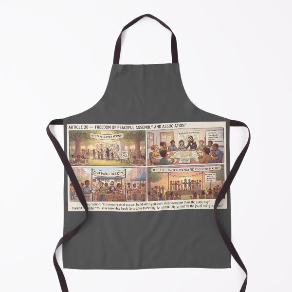 Item preview, Communities flourish through free assembly and association designed and sold by Mianku | Für das Leben.