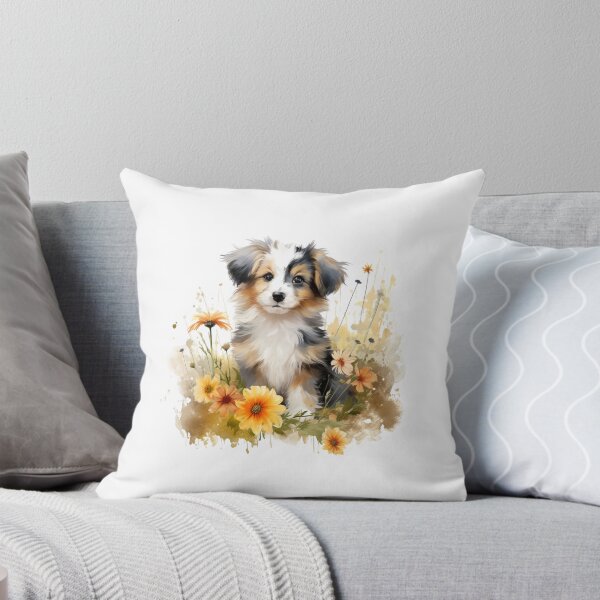 Item preview, Meadow Puppy | Beautiful Wildflower Nature Art designed and sold by Mandayartstudio.