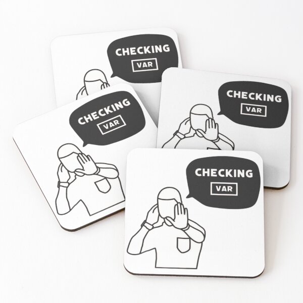Item preview, Checking VAR – Funny Football Referee Reaction Design designed and sold by DALYBay.