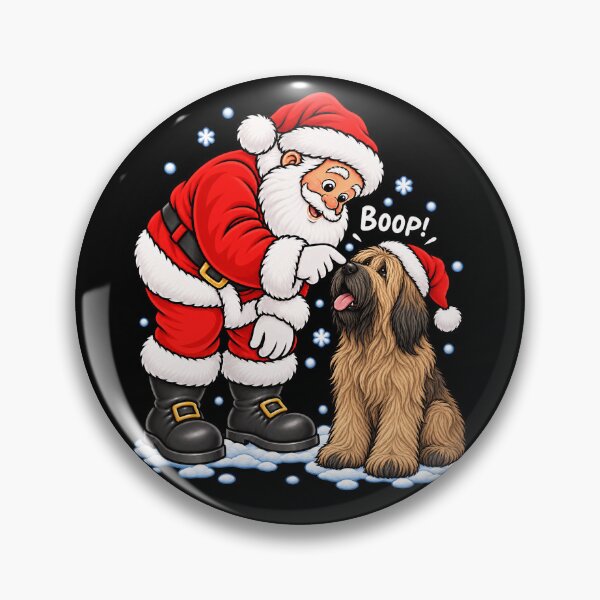 Item preview, Funny Briard Dog Santa Boop Merry Chirstmas Mom Dad designed and sold by rafaeltto.