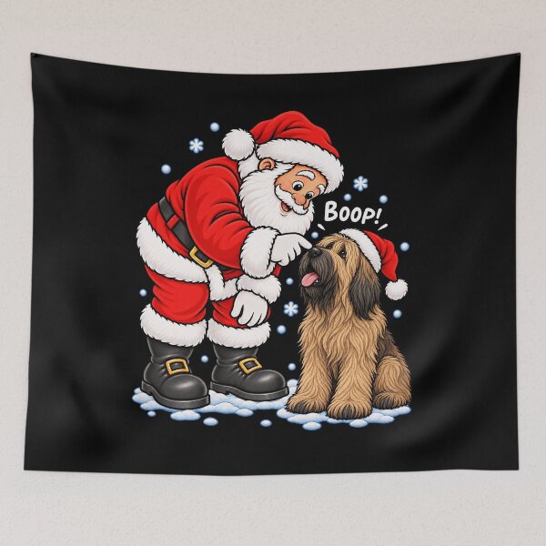 Item preview, Funny Briard Dog Santa Boop Merry Chirstmas Mom Dad designed and sold by rafaeltto.