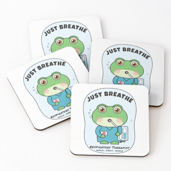 Item preview, Just Breathe – Funny Frog Respiratory Therapist designed and sold by atedesigns.