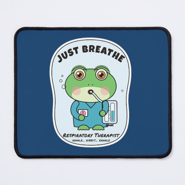 Item preview, Just Breathe – Funny Frog Respiratory Therapist designed and sold by atedesigns.