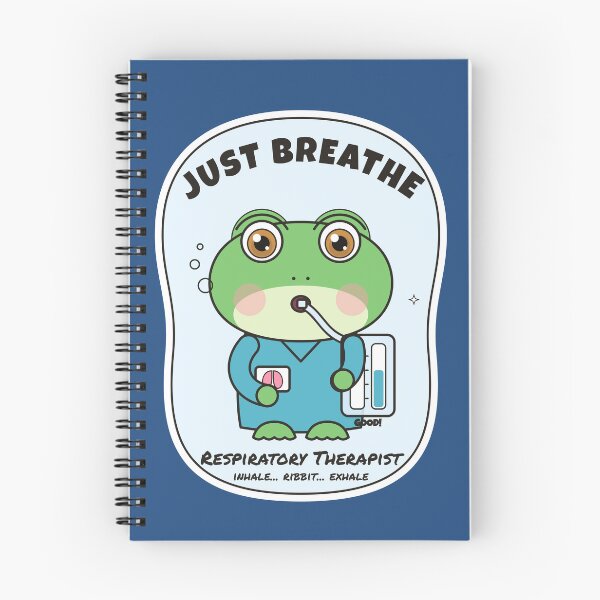 Item preview, Just Breathe – Funny Frog Respiratory Therapist designed and sold by atedesigns.