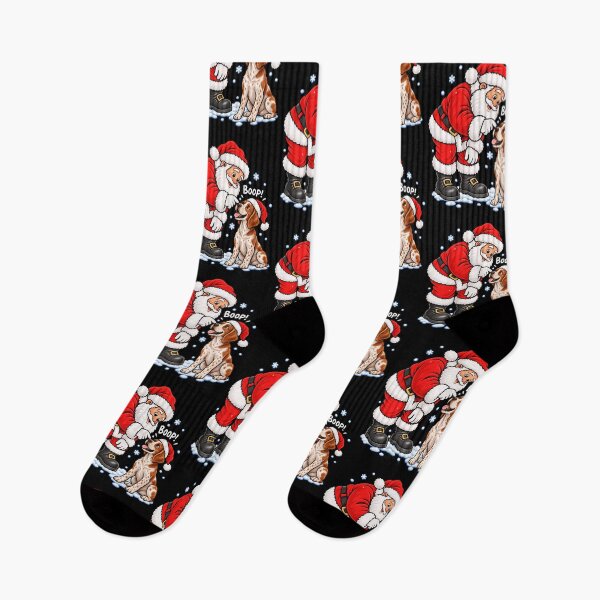 Item preview, Funny Brittany Dog Santa Boop Merry Chirstmas Mom Dad designed and sold by rafaeltto.