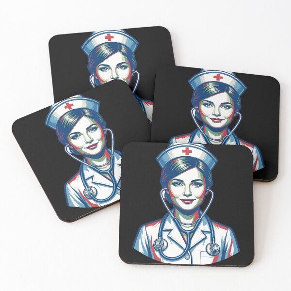 Item preview, Nurse Wearing Stethoscope designed and sold by DarkAgeArt.
