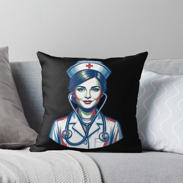 Item preview, Nurse Wearing Stethoscope designed and sold by DarkAgeArt.