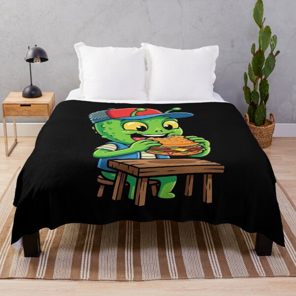 Item preview, Alien eats burger designed and sold by ReneMM.