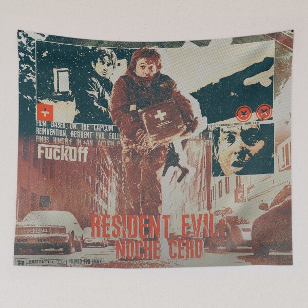 Item preview, Resident Evil Noche Cero Zach Cregger Horror Film Graphic Poster designed and sold by Shopunte.
