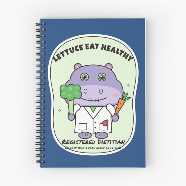 Item preview, Lettuce Eat Healthy – Funny Hippo Dietitian designed and sold by atedesigns.