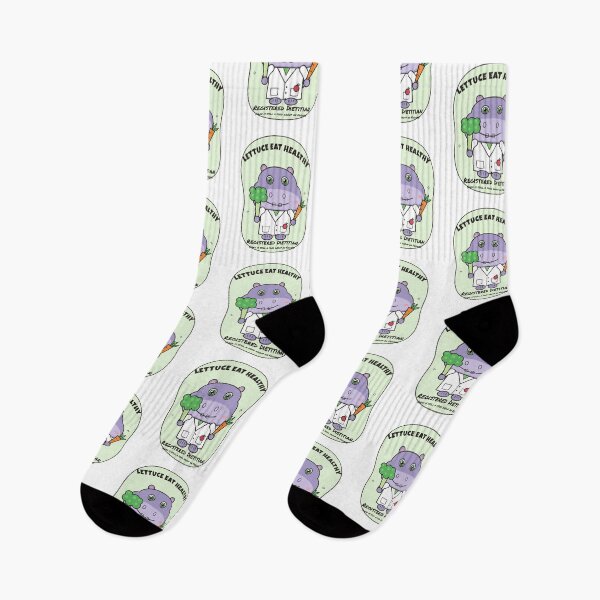 Item preview, Lettuce Eat Healthy – Funny Hippo Dietitian designed and sold by atedesigns.