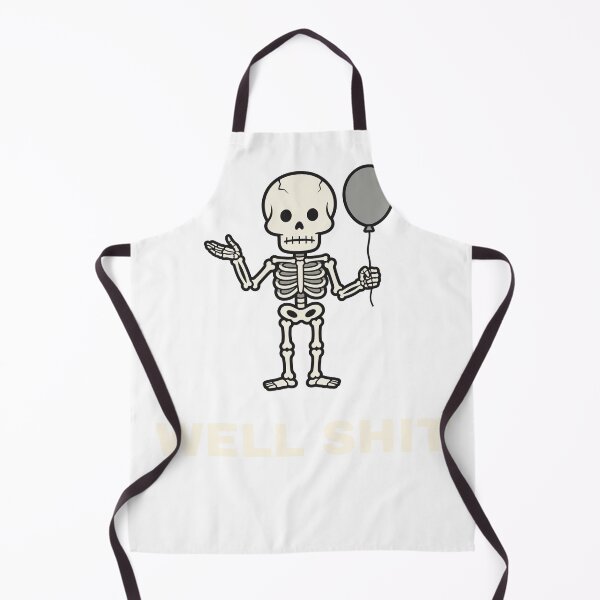 Aperçu de l'œuvre Well Shit Funny Skeleton T-Shirt créée et vendue par Redhock.