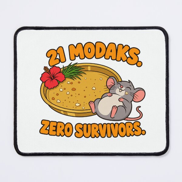 Item preview, 21 Modaks Zero Survivors Funny Ganesha Modak Desi Humor designed and sold by Fanverse Merchandise.
