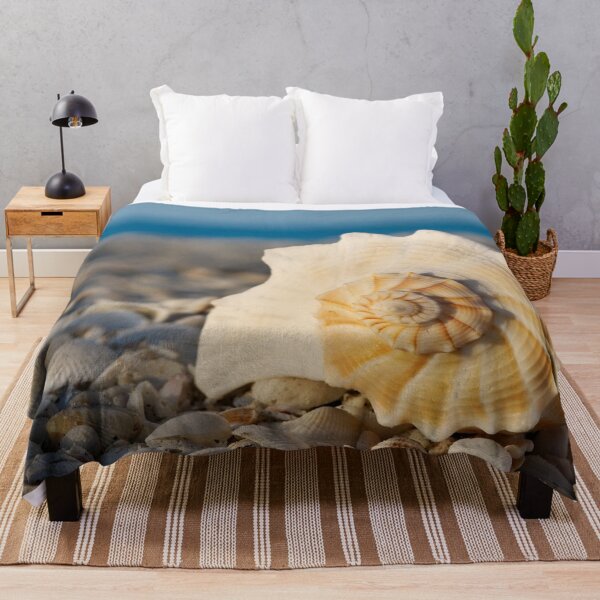 Item preview, Large Conch Seashell on Shell Beach Coastal Photography designed and sold by PetalsPaws.