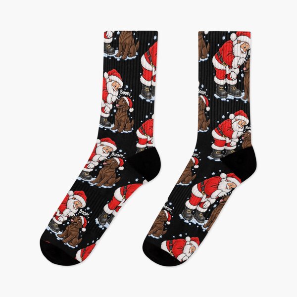 Item preview, Funny Brown Labrador Dog Santa Boop Merry Chirstmas Mom Dad designed and sold by rafaeltto.
