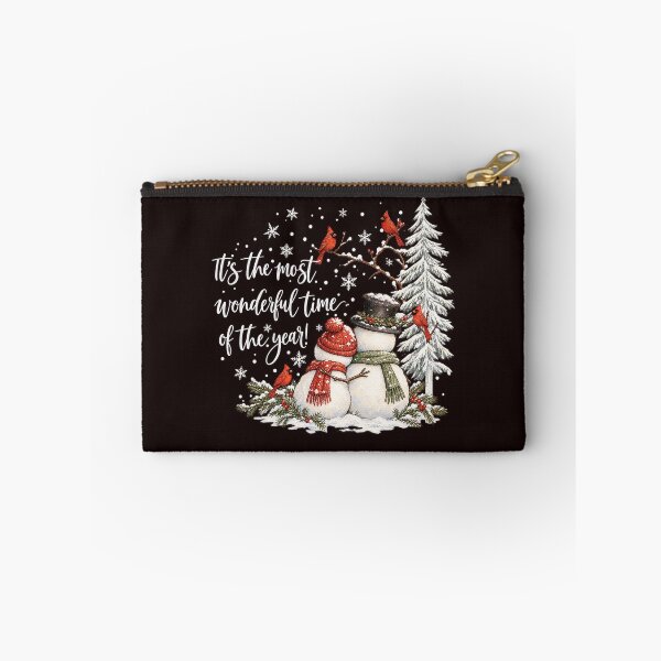Item preview, It's The Most Wonderful Time Of The Year Snowmen And Cardinals Christmas designed and sold by PunPals-Art.