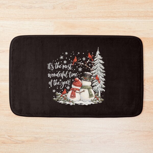 Item preview, It's The Most Wonderful Time Of The Year Snowmen And Cardinals Christmas designed and sold by PunPals-Art.