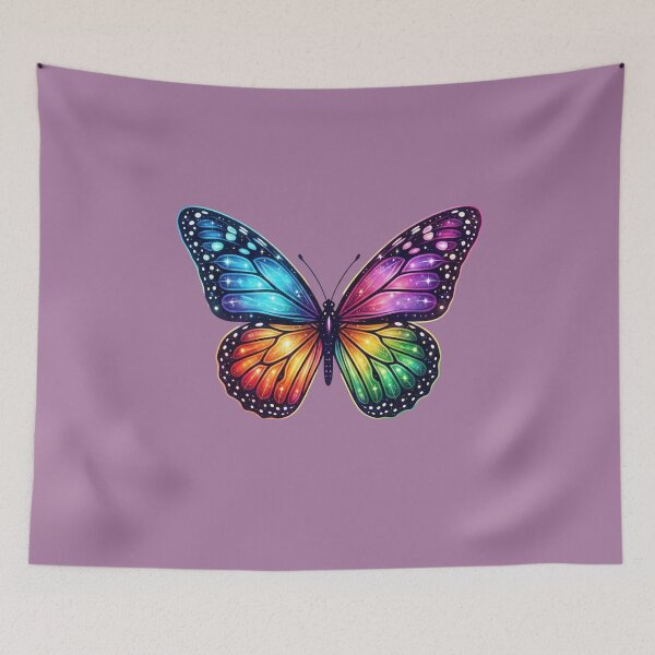 Item preview, Cosmic Butterfly - Rainbow Galaxy Wing Art designed and sold by Chroma Dreams .