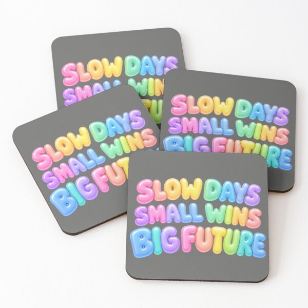 Item preview, Slow Days Small Wins Big Future – Inspirational Growth Mindset Quote designed and sold by ManggaeJM.