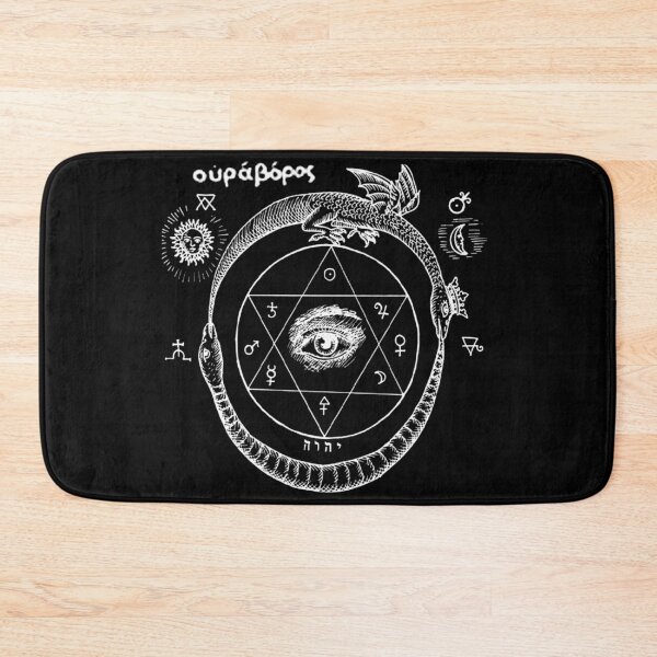 Item preview, Ouroboros With Hexagram And All Seeing Eye designed and sold by weirdove.