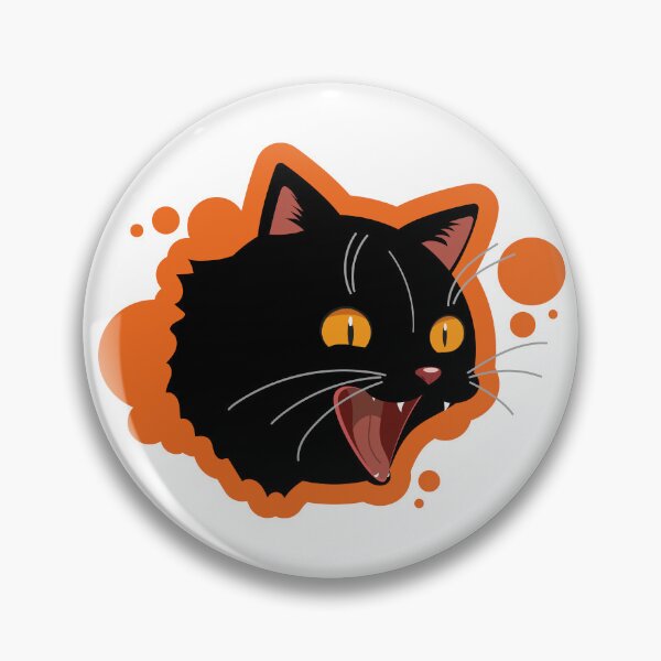 Item preview, Screaming Black Cat designed and sold by TokkiJess.
