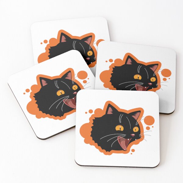Item preview, Screaming Black Cat designed and sold by TokkiJess.