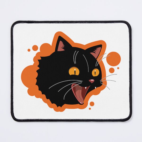Item preview, Screaming Black Cat designed and sold by TokkiJess.