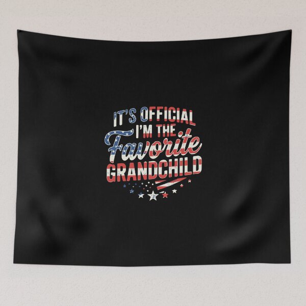 Item preview, It's Official I'm The Favorite Grandchild Patriotic Grandparent Family Humor designed and sold by PopStars1993.
