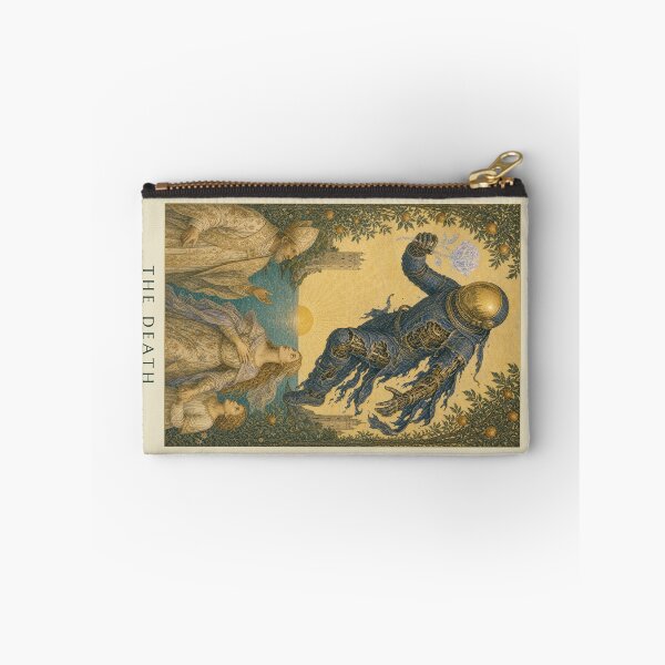 Item preview, The Death Tarot Card - Aurora Cyber Renaissance Art Print designed and sold by DMarquiseArt.