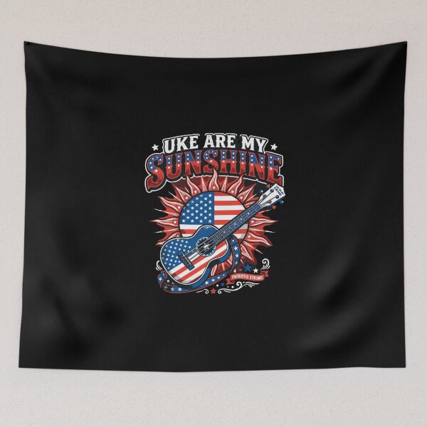 Item preview, Uke Are My Sunshine Patriotic Ukulele American Musician designed and sold by PopStars1993.