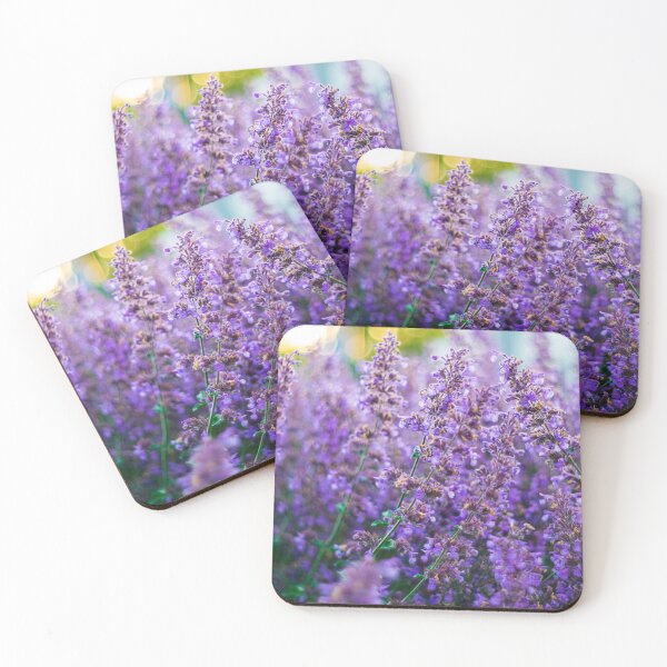Item preview, Purple Lavender Field Golden Hour Cottagecore Botanical Photo designed and sold by Dzulo.