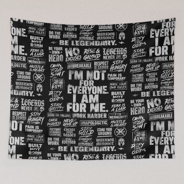 Item preview, I'm Not For Everyone I Am For Me - Badass Motivational Quote Typography Collage designed and sold by Aura Craft Co..