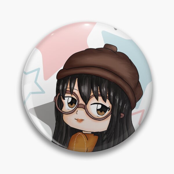 Item preview, Kawaii girl with glasses designed and sold by LizChibiArt.